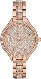 Michael Kors - Outlet Slim Runway Collection, Rose Gold Color, Stainless Steel Watch for Female MK3799