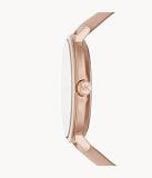 Michael Kors - Outlet Addyson collection, pink colour, leather watch for women MK2950, Pink