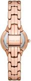 Michael Kors Watch for Women Allie, Three Hand Movement, 28 mm Rose Gold Stainless Steel Case with a Stainless Steel Strap, MK1039