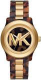 Michael Kors Watch for Women, Runway Three Hand Movement, Mixed Watch with A 38 mm Case Size