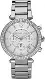 Michael Kors Ladies 39.00mm Quartz Watch with Silver Analogue dial and Silver Me...