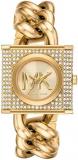 Michael Kors Watch for Women, Mk Chain Lock Three Hand Movement, Stainless Steel Watch with A 25 mm Case Size