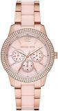 Michael Kors Watch for Women Tibby, Multifunction Movement, 40 mm Rose Gold Stai...