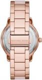 Michael Kors Watch for Women Tibby, Multifunction Movement, 40 mm Rose Gold Stainless Steel Case with a Mixed Strap, MK6928