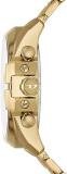 Diesel Men's Watch Mega Chief and Dog Tag Necklace - Chronograph, Gold-Tone Stainless Steel