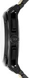 Diesel Watch for Men The Daddies Series, Multifunction Movement, 46 mm Black Stainless Steel case with a Leather Strap, DZ7257