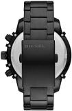 Diesel Men's Watch Framed Chronograph, Black Stainless Steel, DZ4658