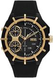 Diesel Watch for Men Flayed, Three Hand Movement, 47MM Black, Gold Stainless Ste...