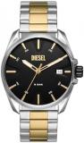 Diesel Men's Watch Mr. Daddy 2.0 Two-Hand, White and Stainless Steel, DZ7481