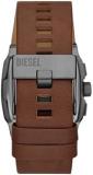 Diesel Watch for Men Clasher, Three Hand Movement, 51mm Gunmetal Stainless Steel case with a Stainless Steel Strap, DZ7462
