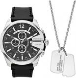 Diesel Watch for Men Chief Series, Two Hand Date Movement, 45mm Black Stainless ...