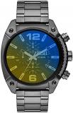 Diesel Men's Overflow Chronograph, Gunmetal-Tone Stainless Steel Watch, DZ4616