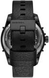 Diesel Watch for Men BAMF, Chronograph Movement, 57mm Black Stainless Steel case with a Stainless Steel Strap, DZ7448