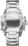 Diesel Men's Watch Mega Chief Chronograph, White and Stainless Steel, DZ4660