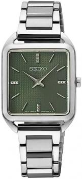 Seiko Women Analog Quartz Watch with Stainless Steel Strap SWR075P1