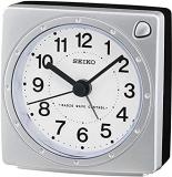 Seiko QHR201S Unisex Analogue Alarm Clock Plastic White
