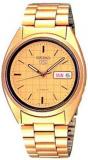 Seiko5 Automatic Men's Gold Tone Case And Bracelet Watch With Gold Dial [Watch]