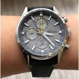 Seiko Men Analog Quartz Watch with Nylon Strap SSB423P1