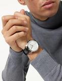 Seiko Men Analog Quartz Watch with Leather Strap RS941DX9