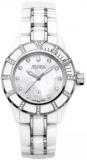 Bulova Accutron Ladies' Mirador White Ceramic Diamond Bracelet Watch- 65R137