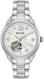 Bulova Women's Analogue Mechanical Watch with Stainless Steel Strap 96P181