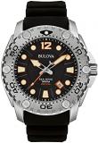 Bulova Sea King Men's UHF Watch with Analogue Display and Black Rubber Strap