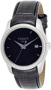 Tissot Womens Analogue Quartz Watch with Leather Strap T035.210.66.051.00