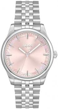 BOSS Analogue Quartz Watch for Women Graceful Collection with Silver Stainless Steel Bracelet - 1502776