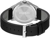 HUGO Analogue Quartz Watch for Men with Black Leather Strap - 1530188
