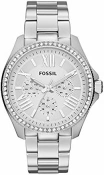 FOSSIL Cecile Watch for Women, Chronograph movement with, Stainless steel or Leather Strap