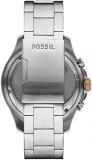 Fossil Men Chronograph Quartz Watch with Stainless Steel Strap FS5768