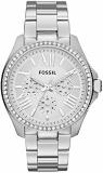 FOSSIL Cecile Watch for Women, Chronograph movement with, Stainless steel or Leather Strap