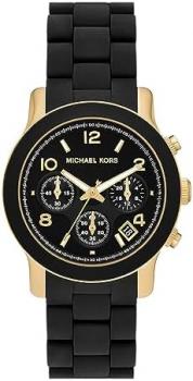 Michael Kors Runway Watch for Women, Chronograph movement with Stainless steel, Ceramic or Leather strap
