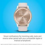 Garmin vívomove Trend, Stylish Hybrid Smartwatch with Health and Fitness functions, Dynamic Watch Hands, Touchscreen Display and up to 5 days battery life, Black (Renewed)