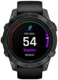 Garmin epix PRO Gen 2, 47mm Premium Multisport GPS Smartwatch, AMOLED Touch Screen, Advanced Health and Training Features, Built in Flashlight, Adventure Watch with up to 16 days battery life, Black