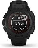 Garmin Instinct Solar Tactical, Solar-powered Rugged Outdoor Smartwatch with Tactical Features, Built-in Sports Apps and Health Monitoring, Black