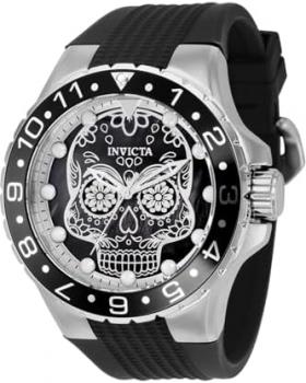 Invicta Aviator 36855 Men's Watch - Waterproof - Analogue - Quartz Movement - Stainless Steel with Black dial - 50mm