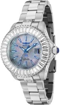Invicta Pro Diver 44317 Women's Watch - Waterproof - Analogue - Automatic Movement - Stainless Steel with Mother of Pearl dial - 38mm
