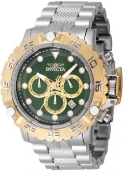Invicta Subaqua - Poseidon 47183 Men's Watch - Waterproof - Analogue - Quartz Movement - Stainless Steel with Green dial - 55mm