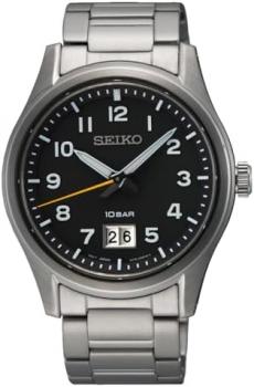 Seiko Men Analog Quartz Watch with Stainless Steel Strap SUR569P1