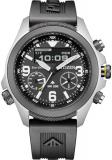 Citizen Men's Analogue-Digital Eco-Drive Watch with Plastic Strap JV1007-07E