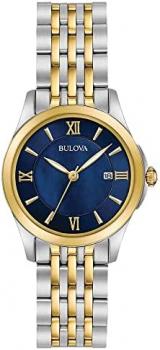 Bulova Women's Analogue Quartz Watch with Stainless Steel Strap 98M124