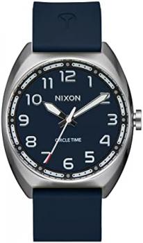 Nixon Men Analog Quartz Watch with Silicone Strap A1365-5141-00