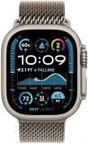 Apple Watch Ultra 2 GPS + Cellular 49mm Smartwatch, Sports Watch with Natural Rugged Titanium Case and Natural Milanese Loop- L. Fitness Tracker, Precision GPS, Extra-Long Battery Life, Carbon Neutral