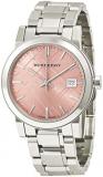 Swiss Rare Silver Pink Date Dial 34mm Women Stainless Steel Wrist Watch The City BU9124