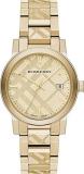 Swiss Engraved Gold Check Date Dial 38mm Unisex Men Women Wrist Watch The City BU9038