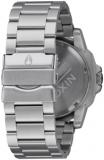 Nixon Mens Smyth 44 Silver/Black, Silver/Black, Smyth 44