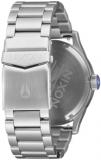 Nixon Sentry SS Stainless Steel Day/Date 42mm WR 100 Meters Mens Watch A356, Silver / Cobalt, One Size, Sentry SS