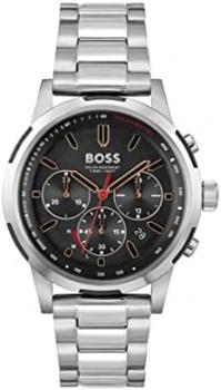 BOSS Solar Chronograph Quartz Watch for men with Leather or Stainless Steel strap