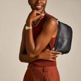 Fossil Women's Raquel Silver-Tone Stainless Steel Watch and Jolie Bag Black, Set